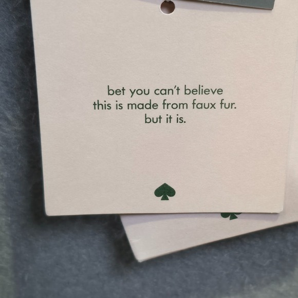 Kate Spade New York Women's Black Wool Blend Faux Fur Collar Coat Size Large NWT - Picture 5 of 16